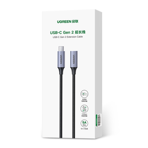 UGREEN <span class=keywords><strong>USB</strong></span> C Cable de extensión 1.5FT <span class=keywords><strong>USB</strong></span> C 3,2 Extensor Nylon trenzado Tipo C Cable macho a hembra - Product Image 6