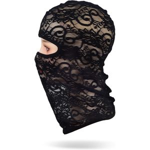 FOXA Cagoule intégrale en dentelle et maille Spandex, unisexe adulte, pour fête costumée - Product Image 2