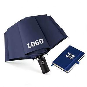 Parapluie pliant automatique 3 sections anti-UV, coupe-vent, personnalisable avec logo, idéal pour la pluie, promotionnel, cadeau d'affaires, vente en gros - Product Image 1
