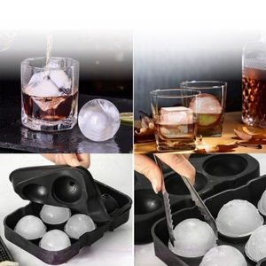 Muestra gratis gran whisky vino <span class=keywords><strong>Macallan</strong></span> bola molde de silicona ecológico reutilizable círculos bloque cubitos de <span class=keywords><strong>hielo</strong></span> bandejas de <span class=keywords><strong>hielo</strong></span> sostenible - Product Image 4