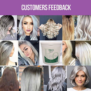 Salon de marque privée poudre de blanchiment organique sans ammoniaque poudre de blanchiment des cheveux blonds en vrac dans la teinture des cheveux - Product Image 6