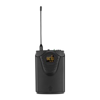 Microphone sans fil UHF U771 2022 longue portée haute sensibilité pour conférence, double canal, micro-cravate, radio bidirectionnelle