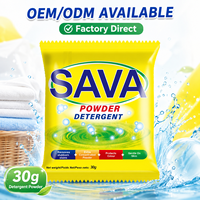 Détergent à Lessive en Poudre Écologique Le Plus Vendu, 30g, Super Éclatant, Haute Mousse, Nettoyage Rapide, Savon de Lavage de Haute Qualité pour Vêtements Afrique