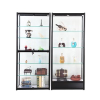 Vitrine transparente en verre pour présentation, étagère de comptoir sur mesure pour boutique
