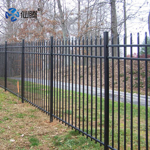 Valla Metálica <span class=keywords><strong>de</strong></span> Acero para Decoración Exterior en Estados Unidos, Valla Metálica para Aislamiento <span class=keywords><strong>de</strong></span> Áreas <span class=keywords><strong>de</strong></span> Jardín, Poste Puntiagudo Anti-Escalada - Product Image 5