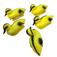 Canard jaune flottant réaliste en gros, leurre de jardin, appât de chasse, attractif pour oiseaux aquatiques en plastique PE durable, individuel