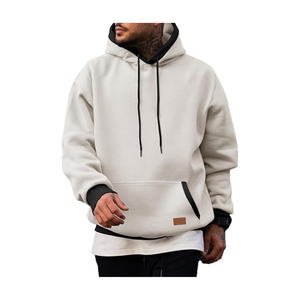 Sudadera con Capucha Extra Grande Informal para Hombre |   Sudadera Cálida y Gruesa de Forro Polar con Capucha, Bolsillo y Opciones de Color Personalizadas |   Fabricante Mayorista - Product Image 3