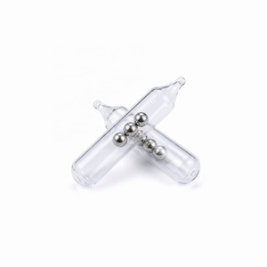 ROVORO Tackle 3mm-6mm Trois perles de verre pour équipement de pêche, tube sonore pour appât souple, sous-appât, leurre pour la pêche au bar - Product Image 1