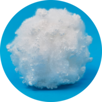 Fibre de polyester conjuguée creuse pour rembourrage de poupée 3d64mm FR