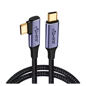 高品质OFC弯头TYPE-C 3.2公对公延长线PD100W 20Gbps 4k音频视频全功能Type c充电线 - Product Image 5