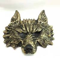 Masque intégral en vinyle de loup en fausse fourrure avec gants-pattes, kit de déguisement d'horreur pour Halloween, maison hantée, carnaval
