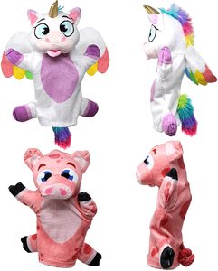 Libro <span class=keywords><strong>de</strong></span> juguetes <span class=keywords><strong>de</strong></span> marionetas <span class=keywords><strong>de</strong></span> mano para niños y adultos, juguetes educativos <span class=keywords><strong>de</strong></span> felpa <span class=keywords><strong>de</strong></span> animales y León, 6 unidades - Product Image 3