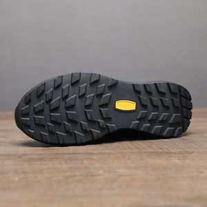 Chaussures habillées en cuir pour hommes, à enfiler, bout rond, fermeture à bouton, semelle extérieure en caoutchouc, doublure en peau de porc, respirantes, pour le bureau et la carrière, toutes saisons - Product Image 3