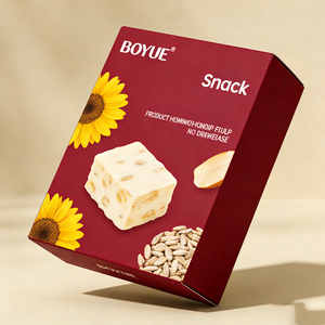 Boîte en papier coloré en matériaux recyclés de qualité alimentaire, résistante à l'huile, laminée UV, imprimée sur mesure pour l'emballage de biscuits faits <span class=keywords><strong>maison</strong></span> et de pâtisseries. - Product Image 2