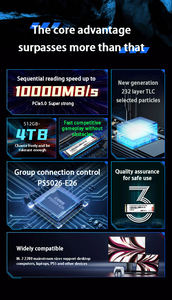 Grosir langsung PCI-E 5.0 M.2 2280 tanpa suara Ssd tanpa suara mekanis - Product Image 3