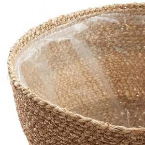 Corde de chanvre de jute tenture murale panier <span class=keywords><strong>tuteurs</strong></span> de plantes décorations cadeaux paniers décoratifs en métal tissé herbe de mer fourre-tout ventre - Product Image 6