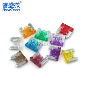 Mini car wedge low voltage thermal fast blow fuse 10a 250v clips thermal base boxes fuse link