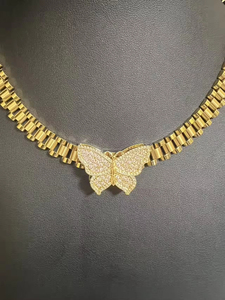 Collar de Cadena de Eslabones de Acero Inoxidable de Moda para Mujer, Joyería de Moda, Regalo - Product Image 3