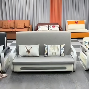 <span class=keywords><strong>Lit</strong></span> télescopique à double usage à trois sections avec cadre en fer à pousser et à tirer Canapé-<span class=keywords><strong>lit</strong></span> extensible multifonctionnel à haute charge - Product Image 3