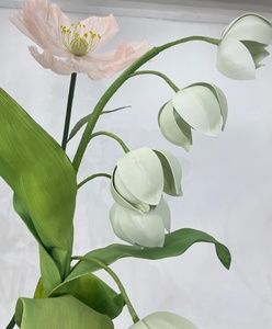 Grandi <span class=keywords><strong>fiori</strong></span> decorativi alti Set di <span class=keywords><strong>fiori</strong></span> di papavero di Organza di peonia di carta per la decorazione della festa nuziale - Product Image 2