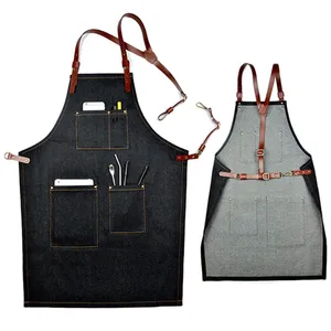 Grembiule Da Cucina In Tela Con Tasche - Regolabile, Unisex Per Casa, BBQ, Giardino - Foto 7