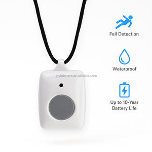 In primo piano il rilevamento delle cadute e la chiamata SOS allarme medico ciondolo/collana con bottone di aiuto-cercapersone intelligente per la sicurezza degli anziani - Product Image 3