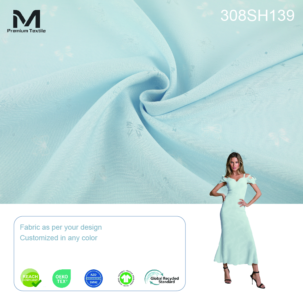 Boutique Comfortable Premium Cotton Viscose Woven Fabric For Lightweight Breathable Pajamas And Breathable Flexible Sh139# 308