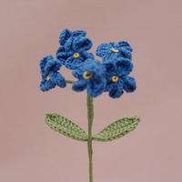 Fleur tricotée à la main Bouquet de fleurs au crochet fait maison Cadeaux de bricolage