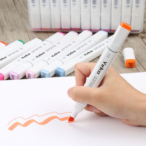 30/40/60/80Pcs Alcohol marker Manga Drawing Markers Pen Alcohol Based Non Toxic Sketch Oily Twin Brush Pen Art Supplies - Product Image 5