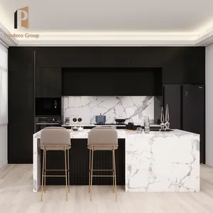 Home Black Wood Kitchen Cabinet Design Custom Cabinets Furniture Modern Kitchen