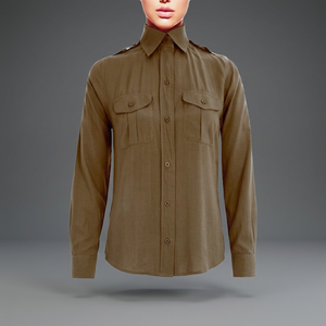 Nouvelle collection de femmes musulmanes islamiques Abaya en col de chemise marron abaya ouverte avec plis en abaya respirante écologique - Product Image 2