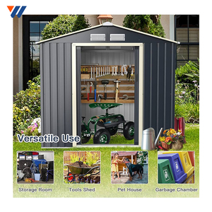 YW matériel bricolage 20X20 <span class=keywords><strong>4X4</strong></span> 7X7 8X8 hangar <span class=keywords><strong>de</strong></span> stockage d'outils pour arrière-cour avec porte latérale <span class=keywords><strong>jardin</strong></span> hangar à outils géant - Product Image 6