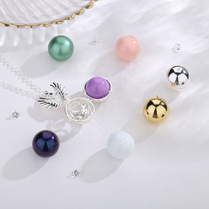 <span class=keywords><strong>Collana</strong></span> Bola di <span class=keywords><strong>gravidanza</strong></span> della palla di armonia della campana del chiamante del carillon musicale della melodia dell'ala di angelo - Product Image 2