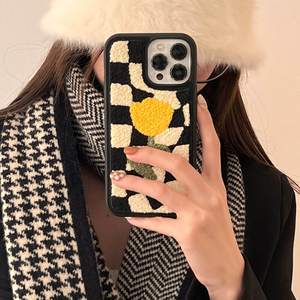 Funda de Teléfono Personalizada con Bordado Floral para 14 13 12 11 15 Pro <span class=keywords><strong>Max</strong></span>, TPU+PC+PU, Resistente a Golpes e Impermeable, para Damas, <span class=keywords><strong>2023</strong></span> - Product Image 6