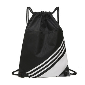 Custom Logo Polyester Drawstring Backpack Waterproof Sport Style with Fashionable Cube Storage Promotional Gifts