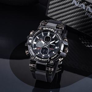 Montres de sport SMAEL 8027 pour hommes, montre-bracelet numérique, vente chaude, affichage LED tendance, bracelet en silicone - Product Image 2