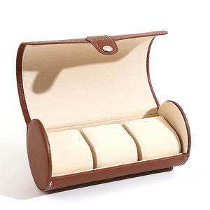 Đẹp chất lượng đồng hồ hộp cuộn bao bì xách tay biểu tượng tùy chỉnh sang trọng PU da lưu trữ trường hợp đồng hồ cho du lịch - Product Image 2