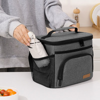 Sac isotherme personnalisé avec logo, classique, pour le déjeuner, sac de pique-nique souple pour les voyages, sac isotherme pour étudiants, travail, bureau, pour femmes