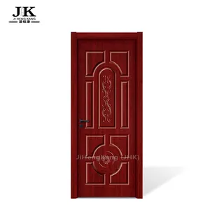 JHK-MD42 Teak Skin Melamine Mdf For Door With Melamine Paper Surface Glossy Melamine Door