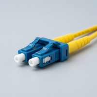 Cordon de brassage optique HEADWAY jaune 2 fibres OS2 LC vers LC Duplex ULL LSZH G.657A2 SM FJH-GILN-2A02F-LCLC-M001