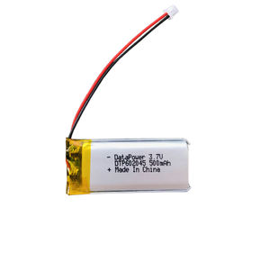 DTP 602045 baterai polimer <span class=keywords><strong>Li</strong></span> <span class=keywords><strong>3.7v</strong></span> <span class=keywords><strong>500mah</strong></span> dapat diisi ulang kantong kecil Lithium <span class=keywords><strong>Ion</strong></span> jam baterai ponsel - Product Image 1