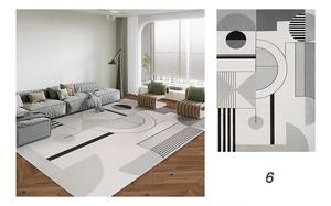 Ковры и коврики в скандинавском стиле, машинного производства, износостойкие, грязеотталкивающие, нескользящие, для гостиной и спальни, большие размеры - Product Image 3