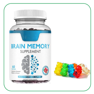 OEM Brain Memory Suplemento Gomitas Soporte para la salud Alpha <span class=keywords><strong>GPC</strong></span> Vitamina B6 Vitamina B12 Fosfatidilserina Gomitas - Product Image 1