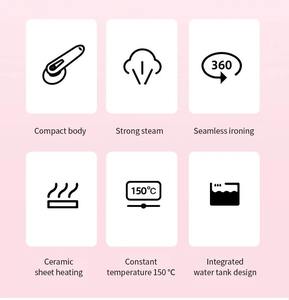 Mini Plancha de Vapor Vertical, Potente Generador de Vapor Eléctrico Portátil Manual para Ropa, Sistema de Planchado - Product Image 5