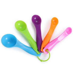 Thấp moq BPA miễn phí Nhựa Đo muỗng thực phẩm Lớp 5 cái Đo muỗng đặt cho nhà bếp - Product Image 1