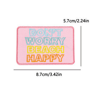 Parche Bordado Rectangular Colorido con Letras de Vaquera, Jesús, Oración y Fe, para Coser o Planchar en Sombreros, Pequeños Parches Bordados, Certificación BSCI/ISO - Product Image 2