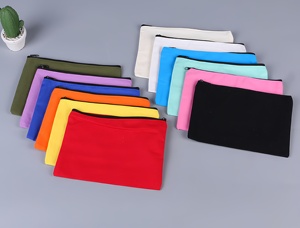 Estuche Multiusos <span class=keywords><strong>para</strong></span> Lápices con Cierre Resistente, Bolsa <span class=keywords><strong>de</strong></span> Lona en Blanco <span class=keywords><strong>para</strong></span> Proyectos <span class=keywords><strong>de</strong></span> Manualidades - Product Image 6