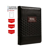 Coffret cadeau biblique pour hommes, textes religieux, bordure dorée, Bible à couverture souple, édition multilingue pour collectionneurs, Bible anglaise à couverture souple