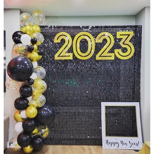 Kls nhà máy ánh sáng lung linh tường Backdrop 24 pcs óng ánh sequin Backdrop cho bảng quảng cáo cho bữa tiệc sinh nhật đám cưới - Product Image 3