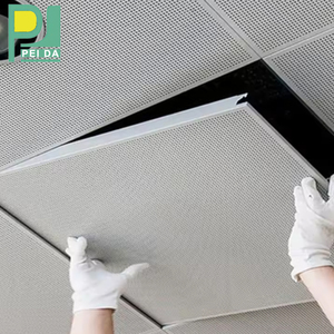 Hoja <span class=keywords><strong>de</strong></span> Aluminio perforado suspendido <span class=keywords><strong>de</strong></span> Metal cuadrado <span class=keywords><strong>de</strong></span> techo - Product Image 3